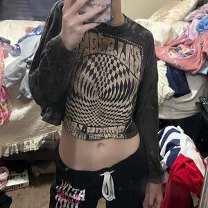 billabong longsleeve crop top